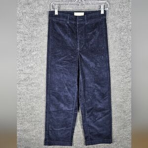 Everlane Midnight Blue Corduroy Trousers. Size 2 Buisness, Casual